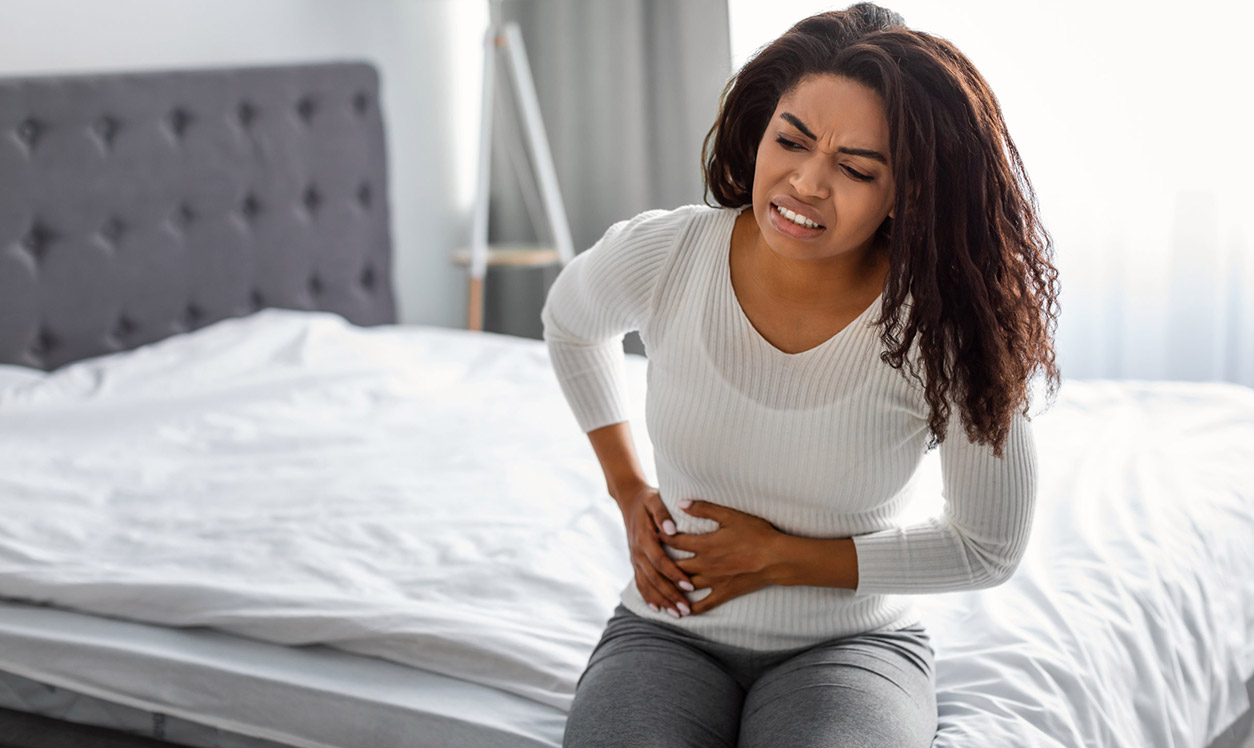 Woman with Urinary Tract Infection pain