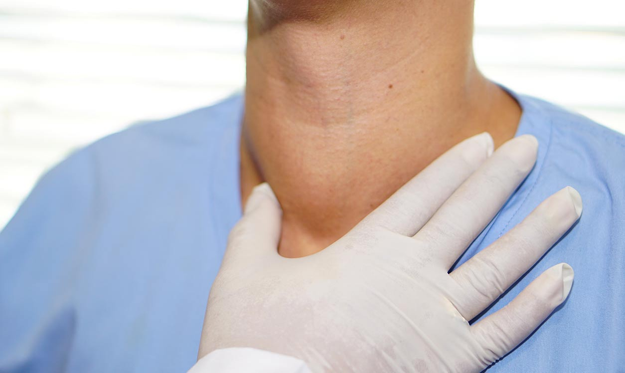 Abnormal enlargement of thyroid gland